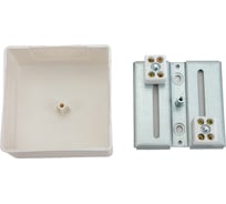 Огнестойкая коробка Экопласт MB75 E110, о/п 75х75х40, с гладкими стенками, IP41, 4P, белый 46121HF-W