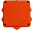Огнестойкая коробка Экопласт JBS100 E110, о/п 100х100х55, 6 выходов, IP55, 6P, цвет оранжевый 43117HF 2