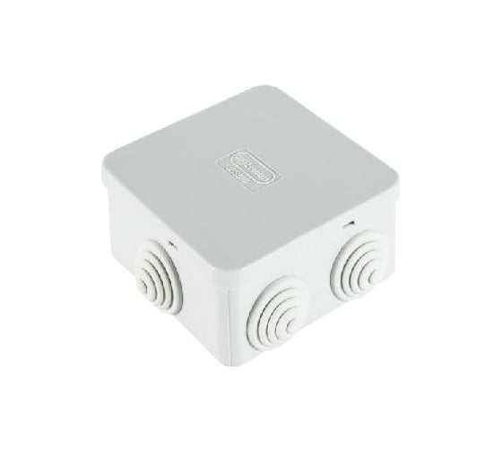 Распределительная коробка Экопласт JBS080 о/п 85х85х40, 6 выходов, IP44 44006HF 1