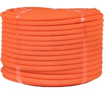 Гибкая гофрированная труба EKF ПНД, д.16мм, тяжёлая с протяжкой, 100м, цвет оранжевый tpnd-16-to