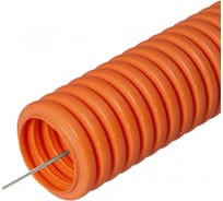 Гофрированная труба Строитель ПНД не распространяющая горение оранжевая с/з д50 15м PR02.0045