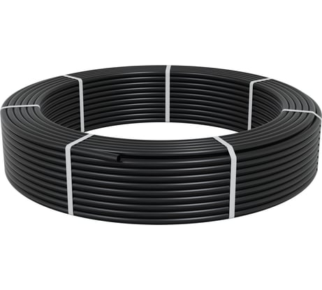 Гладкая труба Экопласт ПНД, диаметр 16 мм, цвет черный 22016