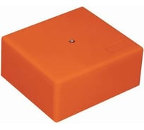 Огнестойкая коробка Экопласт MB75 E110, о/п 75х75х40, с гладкими стенками, IP41, 10P, оранжевый 46071HF