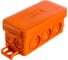 Огнестойкая коробка Экопласт JBL090 E110, о/п 90х42х40, 10 выходов, IP55, 2P, цвет оранжевый 43054HF 1