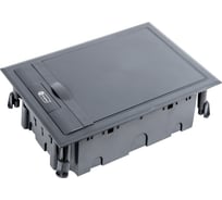 Люк в пол Экопласт LUK/8P на 8 постов, с коробкой и суппортом 70081+70160, пластик 70082