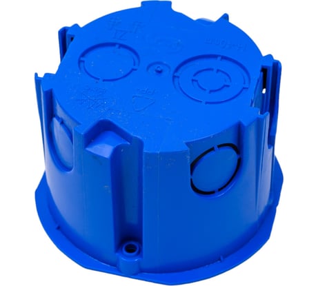 Установочная коробка для твердых стен Экопласт D-68x45 мм IP30 БЕЗ ВИНТОВ 44662-1