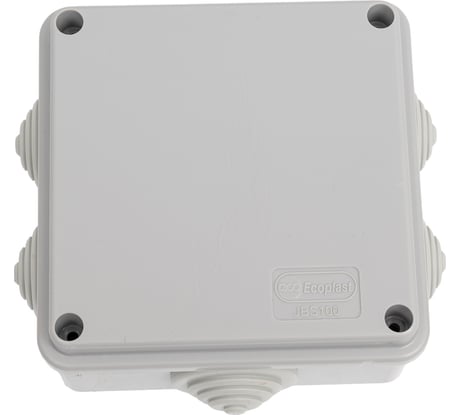 Распределительная коробка Экопласт JBS100 о/п 100х100х55, 6 выходов, IP55 44007HF