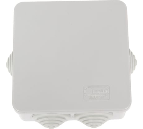 Распределительная коробка Экопласт JBS101 о/п 100х100х55, 6 выходов, IP55 44037-1