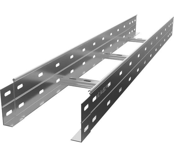 Лестничный лоток CABLIDERTRAYS замковый, с боковой перфорацией, оцинкованный НЛЗ-400х100-1,5-3000 1
