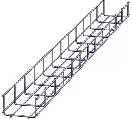 Проволочный лоток оцинкованный CABLIDERTRAYS ПЛЛ-100х50-3000