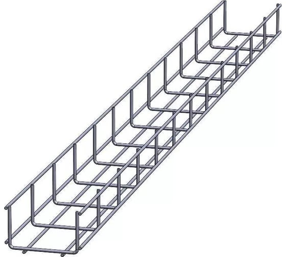Проволочный лоток оцинкованный CABLIDERTRAYS ПЛЛ-100х60-3000
