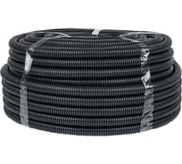 Гофрированная труба EKF FRHF Plast PROxima, с зондом, d25мм, черная 75 метров FRHF-25