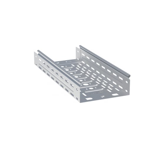 Перфорированный металлический лоток EKF, 50х500х2000-1,0 мм INOX L5050001-INOX