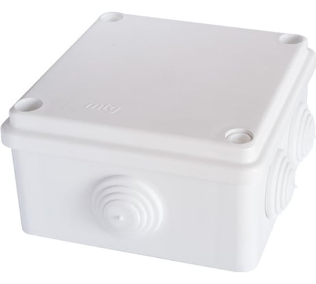 Распаечная влагозащищенная коробка MTG настенная 100x100x50 с болтами IP55 31393