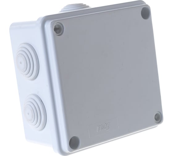 Распаечная влагозащищенная коробка MTG настенная 100x100x50 с болтами IP55 31393
