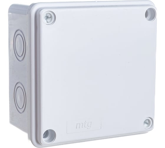 Распаечная влагозащищенная коробка MTG настенная 100x100x50 с болтами IP65 31394