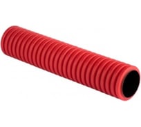 Гофрированная двустенная труба EKF ПНД, жесткая, d63, 6 шт по 6м (36 м/уп), красная EKF-Plast tr2st-63-6m