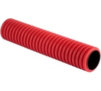Гофрированная двустенная труба EKF ПНД, жесткая, d75, 6м, красная tr2st-75-6m