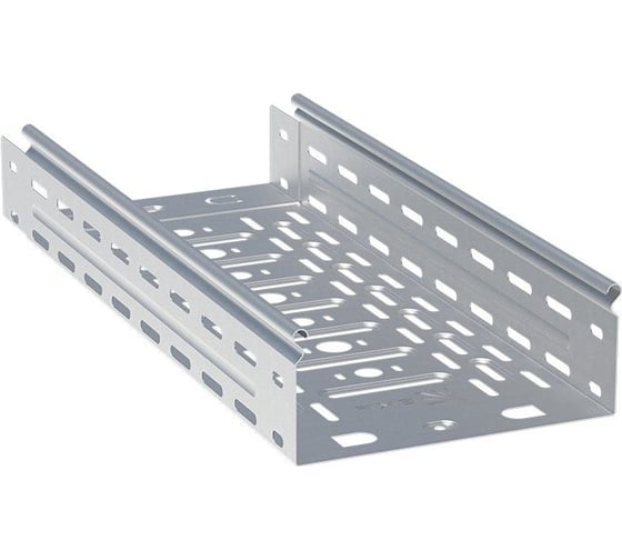 Перфорированный металлический лоток EKF 100х150х2000-0.8мм, INOX L10015001-INOX