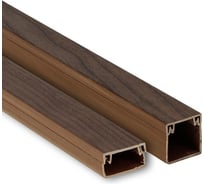 Кабельный канал EKF, под тёмное дерево 12 шт по 2 м kk-100-40d