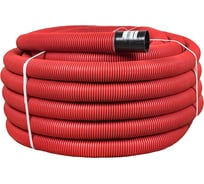 Гофрированная двустенная гибкая труба с зондом EKF ПНД d 90 с зондом красная 50 метров tg2st-90-50m