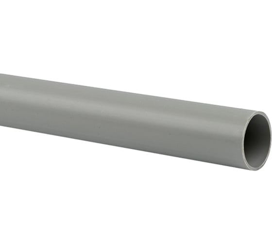 Гладкая жесткая труба EKF ПВХ, d=25, 37 шт по 3 м серая  EKF-Plast trg-25-3n