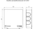 Коробка распределительная для прямого монтажа Промрукав двухкомпонентная, безгалогенная (HF), 100x100x30 60-0302 2
