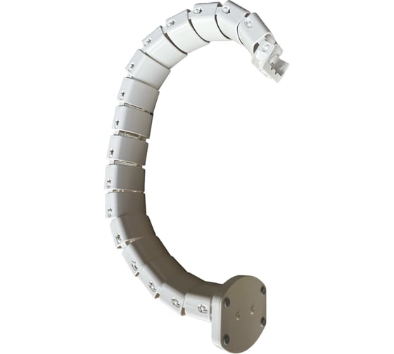 Гибкий кабельный канал NVO 3580-B цвет белый 680-800 мм NVO-GKK-800-WHITE