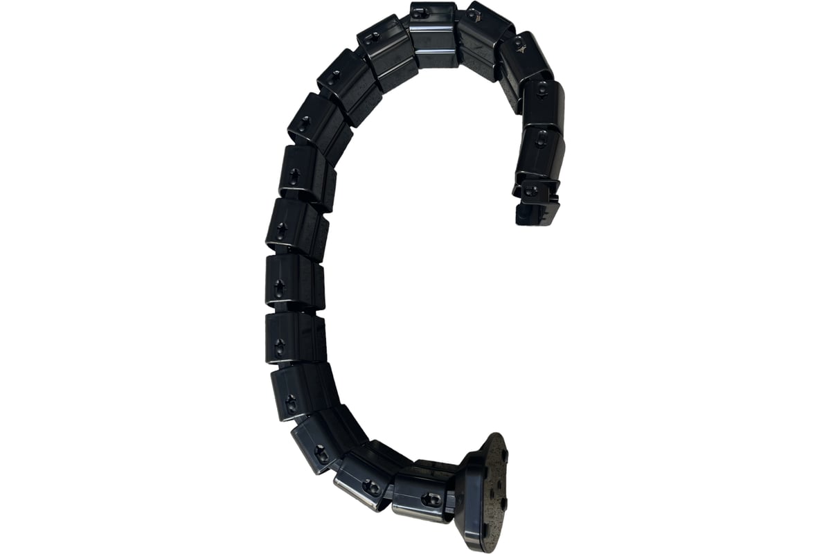 Гибкий кабельный канал NVO 3580-S цвет черный 680-800 мм NVO-GKK-800 ...