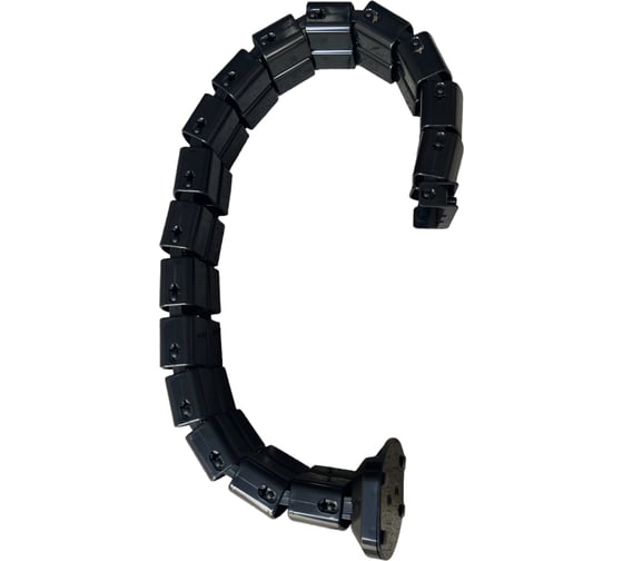 Гибкий кабельный канал NVO 3580-S цвет черный 680-800 мм NVO-GKK-800-BLACK
