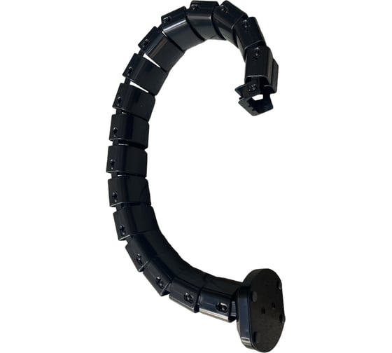Гибкий кабельный канал NVO 3580-S цвет черный 680-800 мм NVO-GKK-800-BLACK