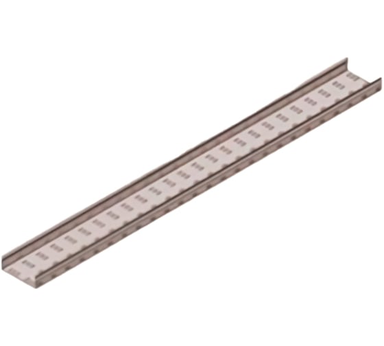 Лоток замковый глухой АО "КЗЭМИ" ЛМЗГ 300x100x2000, УТ1,5, оцинкованный лист, S1,5 П0000007885