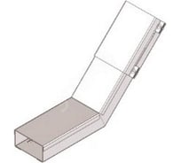 Короб для поворота трассы АО "КЗЭМИ" вверх на 45 У1119 100x50-45 УТ1,5, оцинкованный лист, S1,0 П0000011470