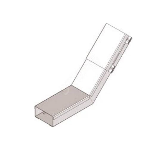 Короб для поворота трассы АО "КЗЭМИ" вверх на 45 У1119 100x100-45 УТ1,5, горячее цинкование, S1,5 П0000012548 1