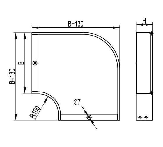 Угол DKC CPO90горизонтальный90300x50 36005KDIY