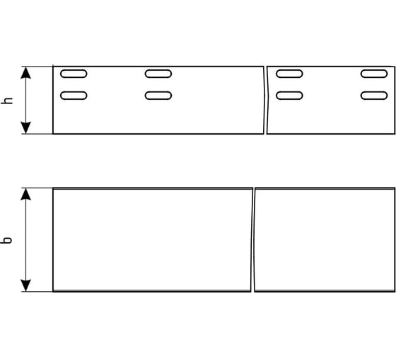 Лоток глухой АО "КЗЭМИ" ЛМГ 250x100x2000 УТ1,5, оцинкованный лист S1,0 П0000007191