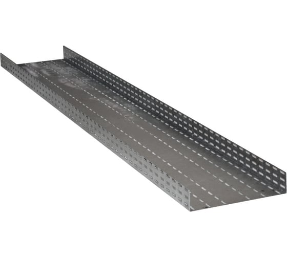 Лоток глухой АО "КЗЭМИ" ЛМГ 250x80x2000 УТ1,5, оцинкованный лист, S1,5 П0000003793