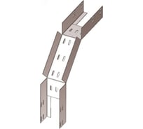 Лоток АО "КЗЭМИ" КСГ 400x80-90, УХЛ1, глухой, для поворота трассы вниз на 90, горячее цинкование, S1,5 П0000022192