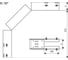 Лоток перфорированный АО "КЗЭМИ" КС 150x80-90 УТ1,5 для поворота трассы вниз на 90, оцинкованный лист S1,5 П0000005121 2
