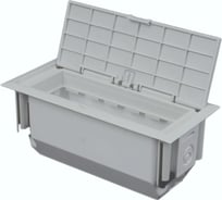 Мебельный лючок KOPOS и в пустотелые стены на 3 модуля 45х45 белый KOPOBOX MINI L_HB
