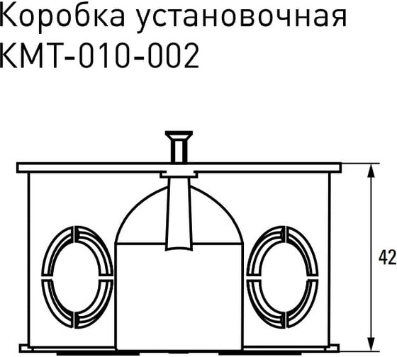Установочная коробка EKF КМТ-010-002 для твердых стен с саморезами IP20 розничный стикер PROxima plc-kmt-010-002-r