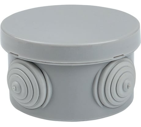 Распаечная коробка EKF КМР-040-039 с крышкой наружная 4 мембранных ввода IP54 розничный стикер plc-kmr-040-039-r