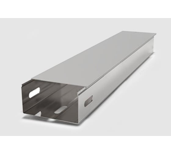 Короб монтажный АО "КЗЭМИ" прямой двухканальный У1105 100x100x2000 ДК УХЛ1, горячее цинкование, S1,5 П0000015243 1