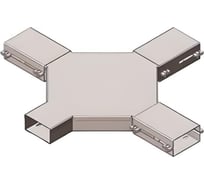 Короб крестообразный АО "КЗЭМИ" У1111 50x50 УТ1,5, оцинкованный лист, S1,5 П0000001908