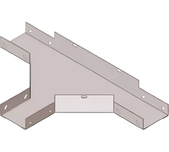 Лоток тройниковый замковый АО "КЗЭМИ" ОТЗГ 80x80, глухой, УТ1,5, оцинкованный лист, S0,8 П0000018021