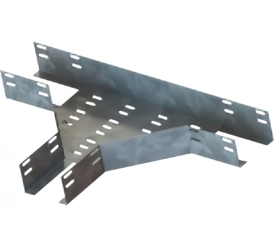Лоток тройниковый АО "КЗЭМИ" ОТ 150x25, перфорированный, УТ1,5, оцинкованный лист S1,0 П0000003805