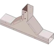 Отвод тройниковый вверх АО "КЗЭМИ" ОТВ 300x100, УТ1,5, оцинкованный лист S1,5 П0000004864