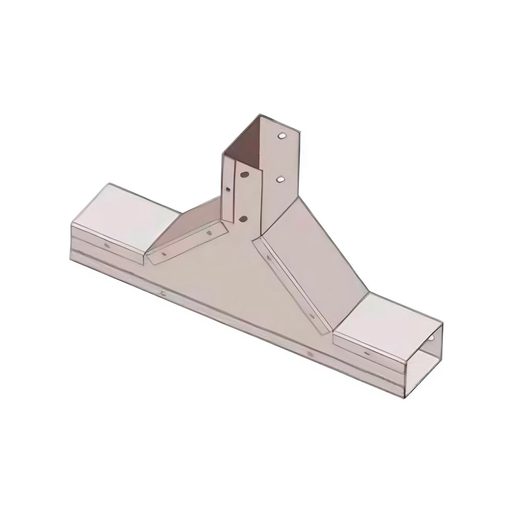 Отвод тройниковый вверх АО "КЗЭМИ" ОТВ 150x80, УТ1,5, оцинкованный лист ...