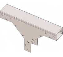 Отвод тройниковый вниз АО "КЗЭМИ" ОТН 300x100, УТ1,5, оцинкованный лист S1,0 П0000005522