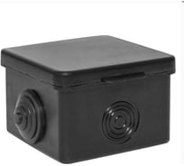 Коробка разветвительная РемоКолор для наружного монтажа, 4мввода, 65x65x40мм, черная, IP54 89-0-189